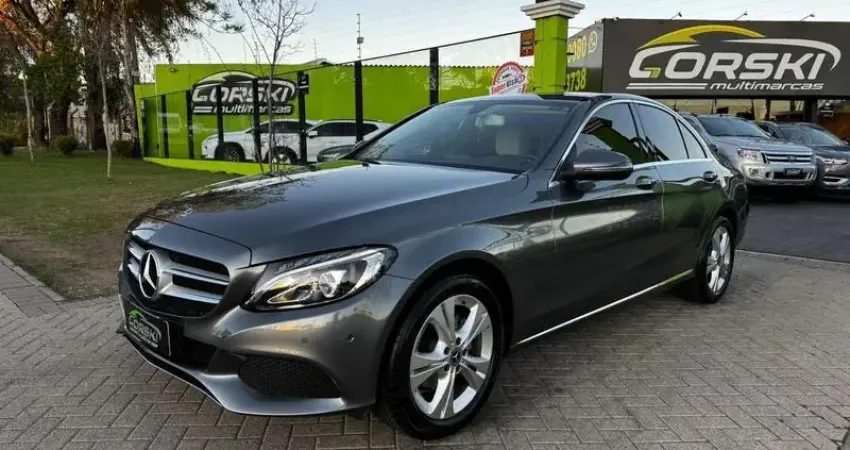  MERCEDES-BENZ C-180 CGI AVANTAGE 1.6 TURBO 156CV FLEX 16V AUTOMÁTICO 9M - 2018