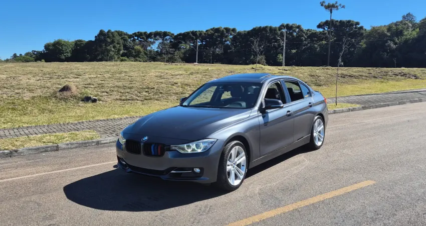 BMW 328i 2015 SPORT TURBO TETO SOLAR BANCOS DE COURO - 320i bmw turbo 245cv