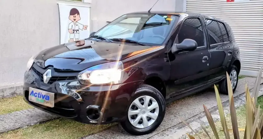 Renault Clio Expression Hi-Flex 1.0 16V 5p  - Preta - 2013/2014