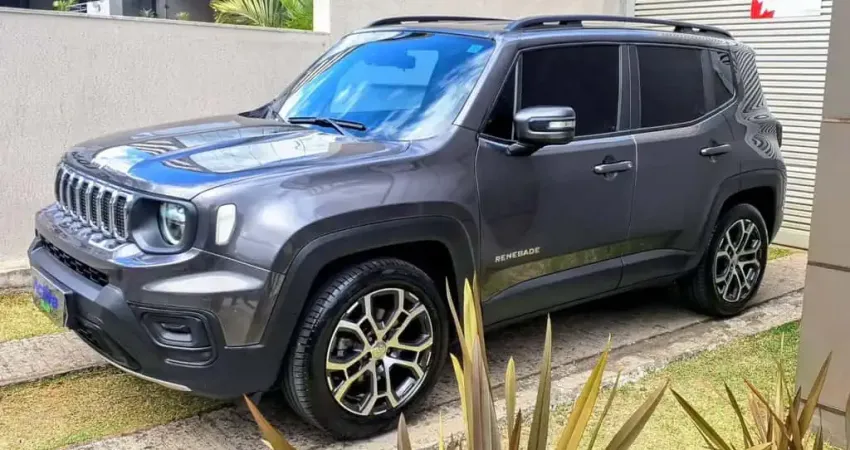 Jeep Renegade Long. T270 1.3 TB 4x2 Flex Aut.  - Cinza - 2022/2023