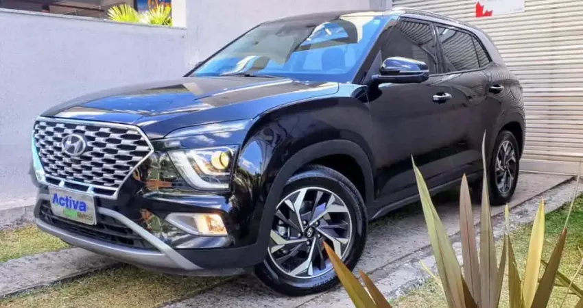 Hyundai Creta 1.0 TGDI FLEX PLATINUM SAFETY AUTOMÁTICO 2023/2024 - Preta - 2023/2024