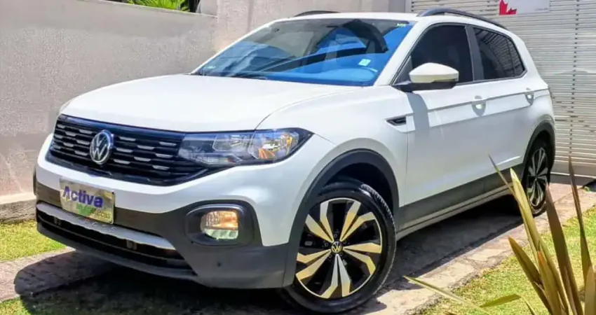 Volkswagen T-Cross 1.0 200 TSI TOTAL FLEX COMFORTLINE AUTOMÁTICO  2021/2022 - Branca - 2021/2022