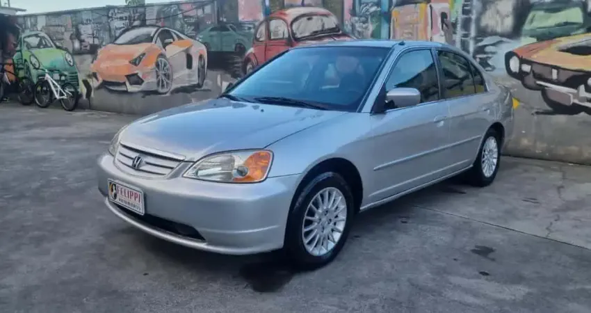 Honda Civic 1.7 EX 16V GASOLINA 4P AUTOMÁTICO - Prata - 2002/2002