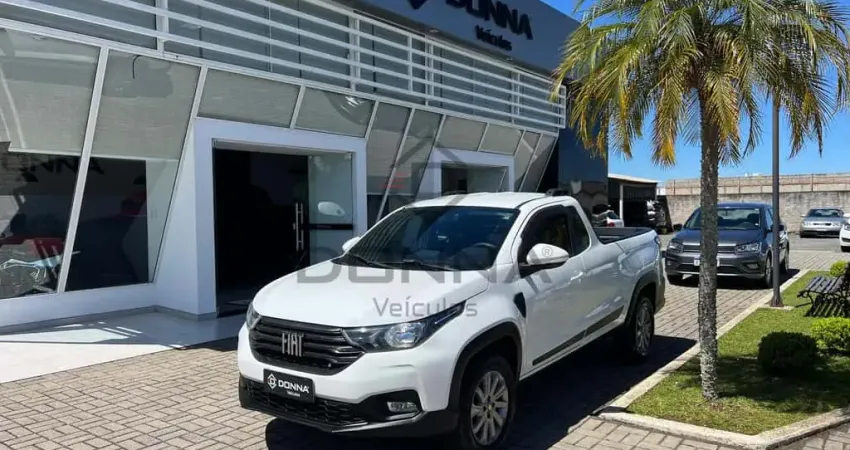 Fiat Strada Freedom 1.3 Flex 8V  CS Plus  - Branca - 2020/2021