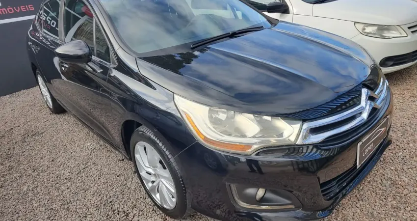 CITROEN - C4 LOUNGE 1.6 - TURBO 16V - AUTOMÁTICO - FLEX - COMPLETO - BANCO DE COURO