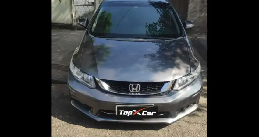 Honda Civic Sedan LXR 2.0 Flexone 16V Aut. 4P - Cinza - 2014/2015