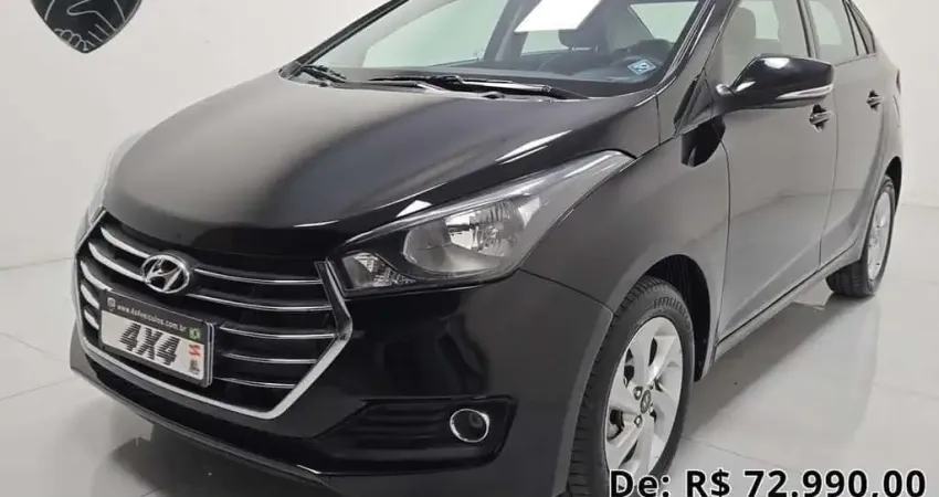 Hyundai HB20S Comfort Plus1.6 Flex 16V Aut. 4p  - Preta - 2016/2017