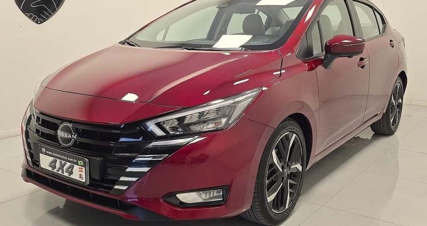 Nissan Versa Exclusive 1.6 16V Flex Aut.  - Vermelha - 2023/2024