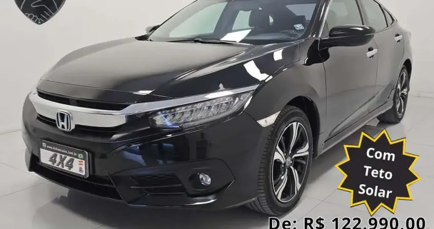 Honda Civic Sedan TOURING 1.5 Turbo 16V Aut.4p  - Preta - 2017/2017