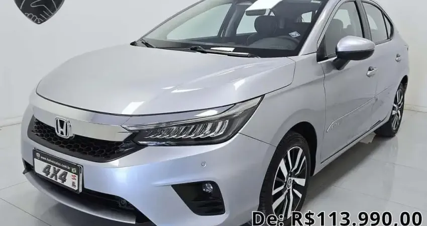 Honda City Hatchback Touring 1.5 Flex 16V Aut - Prata - 2022/2023