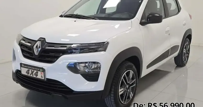 Renault Kwid Intense 1.0 Flex 12V 5p Mec.  - Branca - 2022/2023