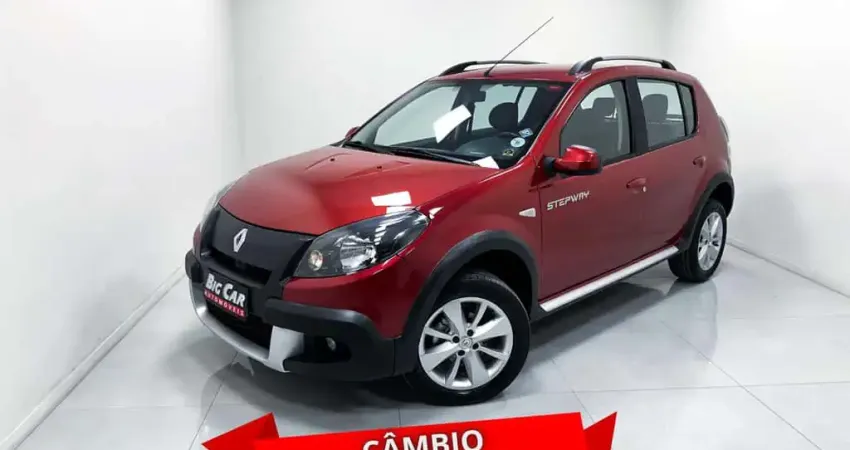 Renault Sandero STEPWAY Hi-Flex 1.6 16V  Aut.  - Vermelha - 2014/2014