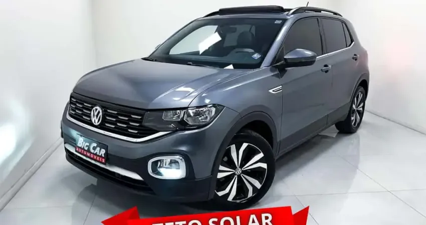 Volkswagen T-Cross Comfortline 200 TSI 1.0 Flex  Aut.  - Cinza - 2020/2021