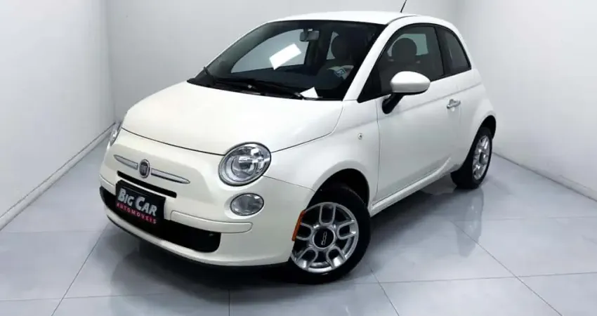 Fiat 500 Cult 1.4 Flex 8V EVO Dualogic  - Branca - 2011/2012