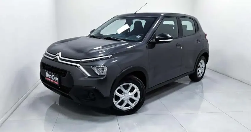 Citroën C3 Live Pack 1.0 Flex 6V Mec.  - Cinza - 2023/2024