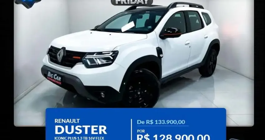 Renault Duster Iconic Plus 1.3 TB 16V Flex Aut. - Branca - 2025/2026