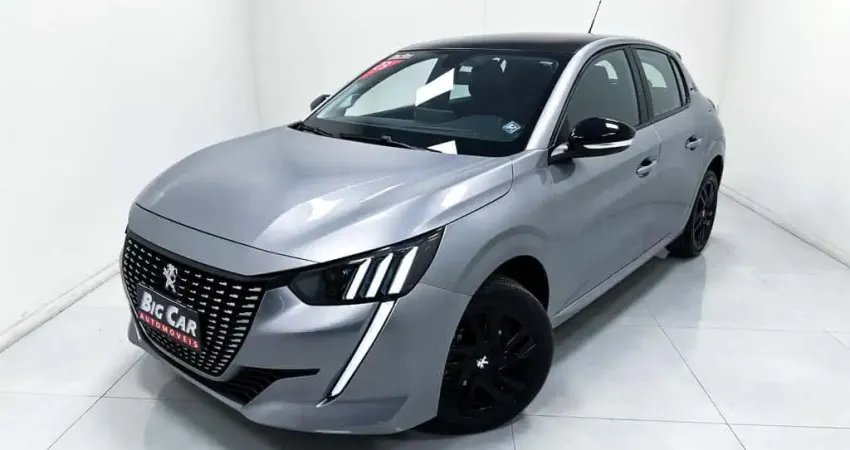 Peugeot 208 Style 1.0 Flex 6V 5p Mec.  - Prata - 2022/2023