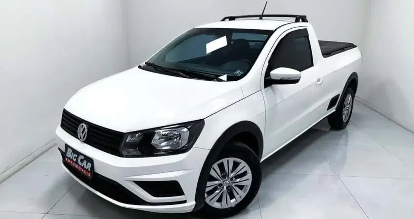 Volkswagen Saveiro Trendline 1.6 T.Flex 8V  - Branca - 2021/2022