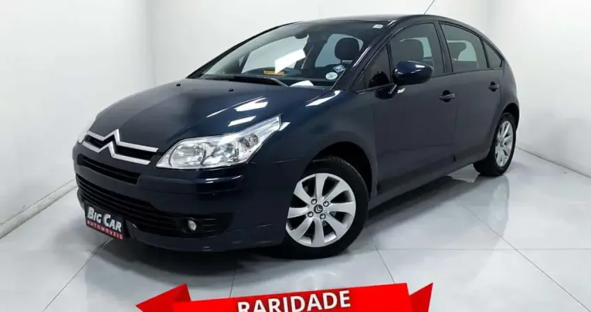 Citroën C4 Exclusive 2.0 Flex 16V Mec.  - Azul - 2011/2012