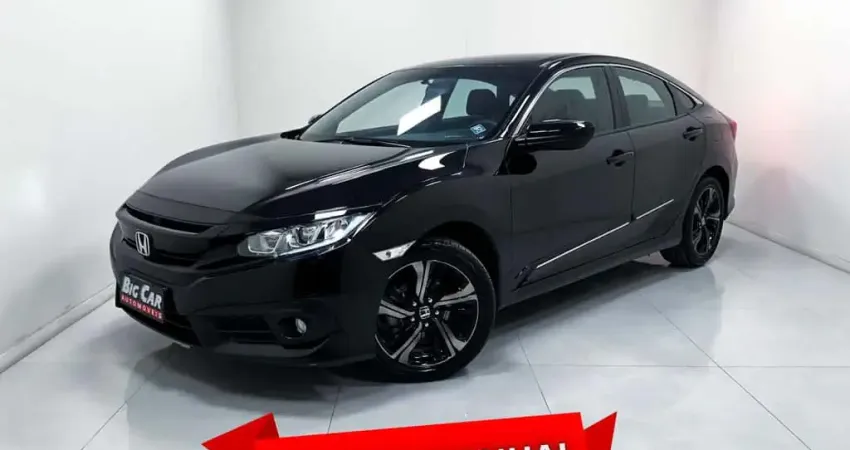 Honda Civic SPORT 2.0 Flex 16V Mec. - Preta - 2018/2018