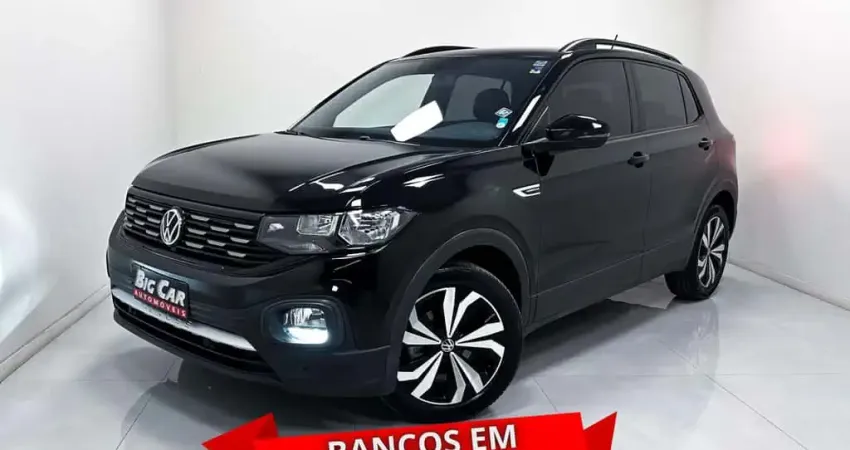Volkswagen T-Cross Comfortline 200 TSI 1.0 Flex Aut.  - Preta - 2021/2022