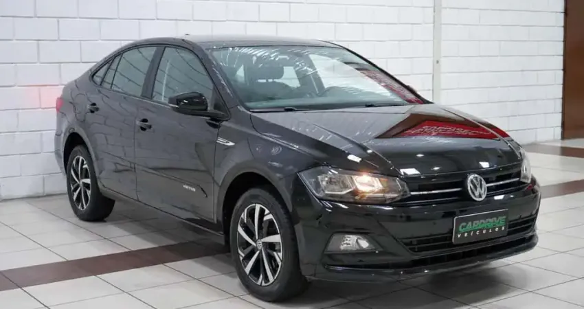 Volkswagen Virtus Comfort. 200 TSI 1.0 Flex 12V Aut  - Preta - 2020/2021