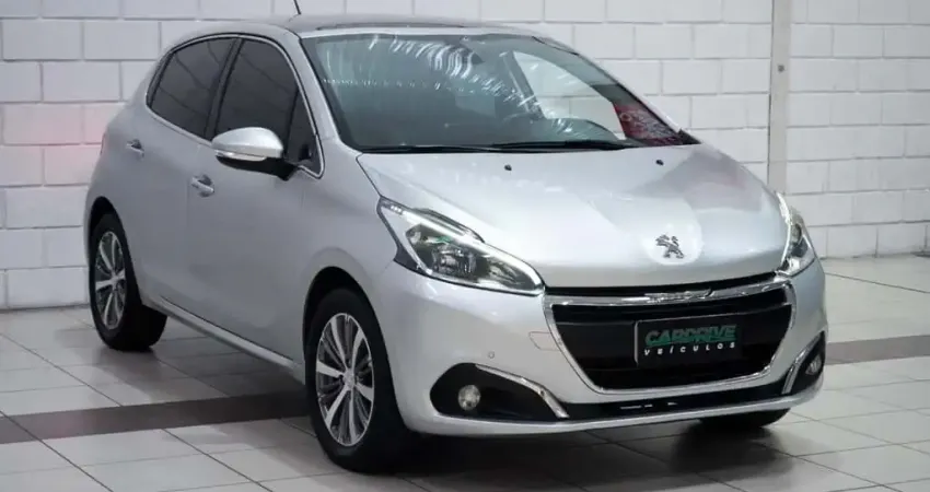 Peugeot 208 Griffe 1.6 Flex 16V 5p Aut.  - Prata - 2017/2018