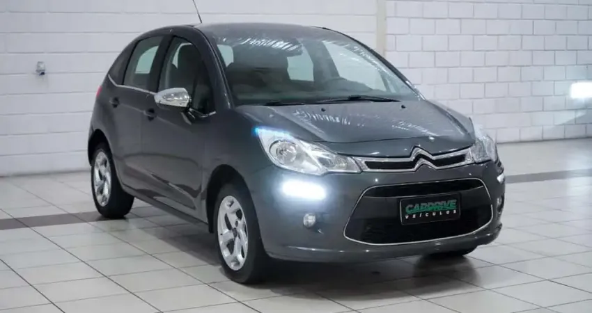 Citroën C3 Exclusive. 1.6 VTi Flex Start Aut.  - Cinza - 2016/2017