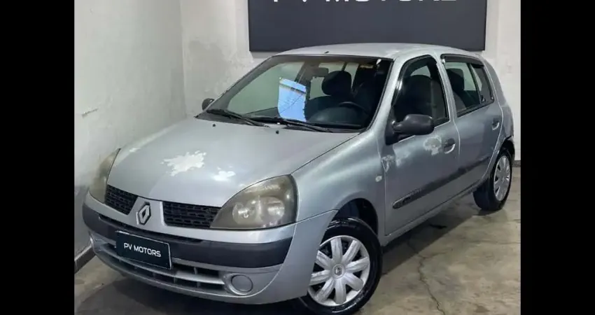 Renault Clio AUT 16 16VH - Prata - 2004/2005