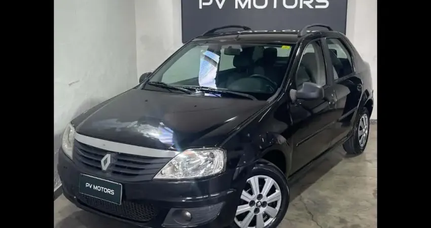 Renault Logan Expression Hi-Flex 1.6 8V 4p  - Preta - 2012/2012