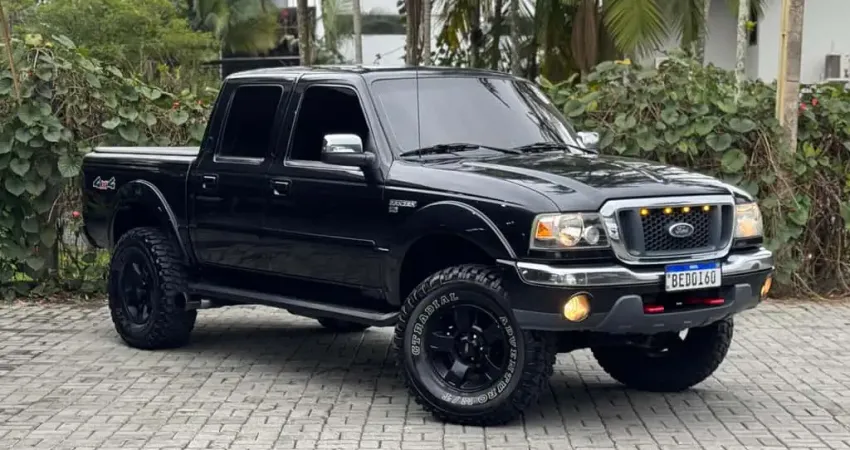 Ford Ranger XLT 3.0 PSE 163cv 4x4 CD TB Dies.  - Preta - 2008/2008