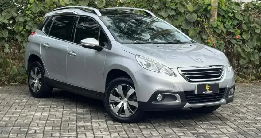 Peugeot 2008 Griffe 1.6 Flex 16V 5p Mec.  - Prata - 2015/2016