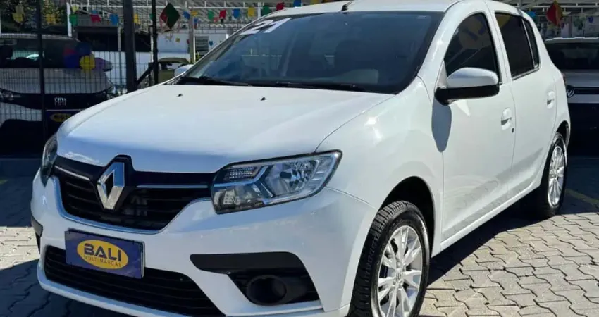 Renault Sandero Zen Flex 1.0 12V 5p Mec.  - Branca - 2020/2021