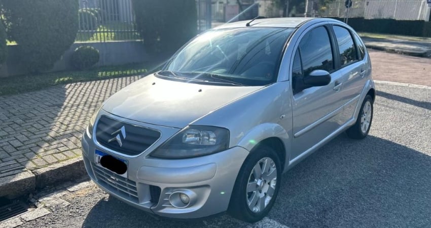 26.900,00 / C3 EXCLUSIVE 1.4 2012 PRATA COMPLETO c/ 88.000KM