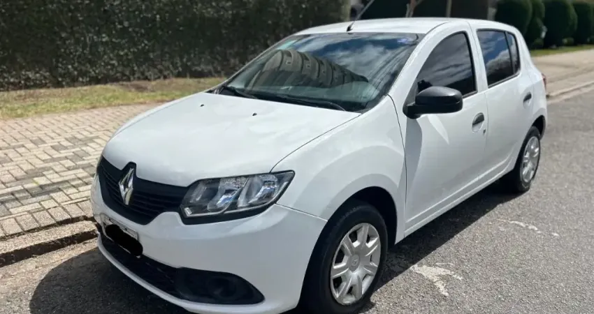 41.900,00 / SANDERO AUTHENTIQUE 1.0 2018 BRANCA COMPLETA c/ 86.000KM