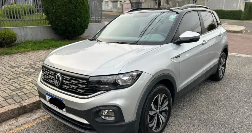 93.900,00 / T-CROSS SENSE TSI 200 1.0 2021 - PRATA- COMPLETA- UNICO DONO - C/ 21.000KM