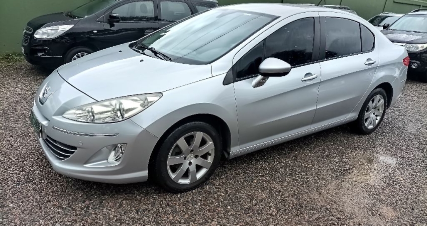 408 allure aut 2012 prata todo original 105mkm