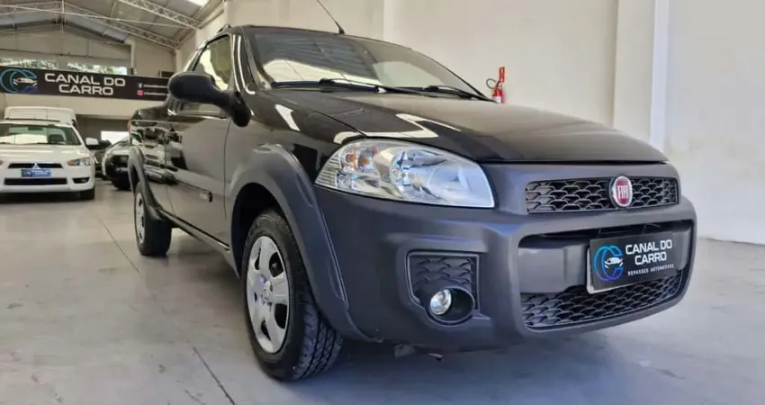 Fiat Strada FIAT - Strada 1.4 FLEX HARD WORKING CABINE SIMPLES  - Preta - 2018/2019
