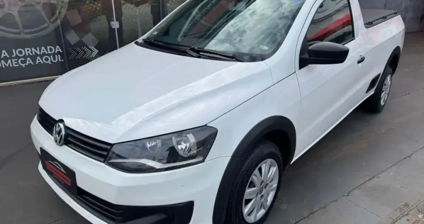 Volkswagen Saveiro Trendline 1.6 2016 - Branca - 2015/2016