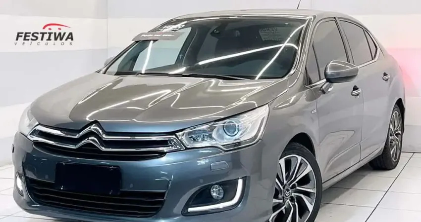 Citroen C4 lounge 2016 1.6 exclusive 16v turbo flex 4p automático