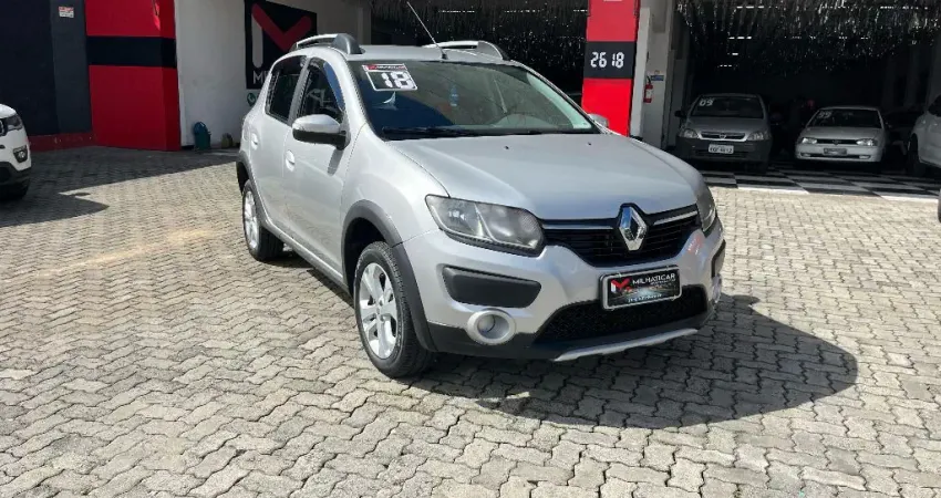 Renault Sandero Stepway 1.6 16V Flex, ano 2018, versão com apelo aventureiro e visual robusto
