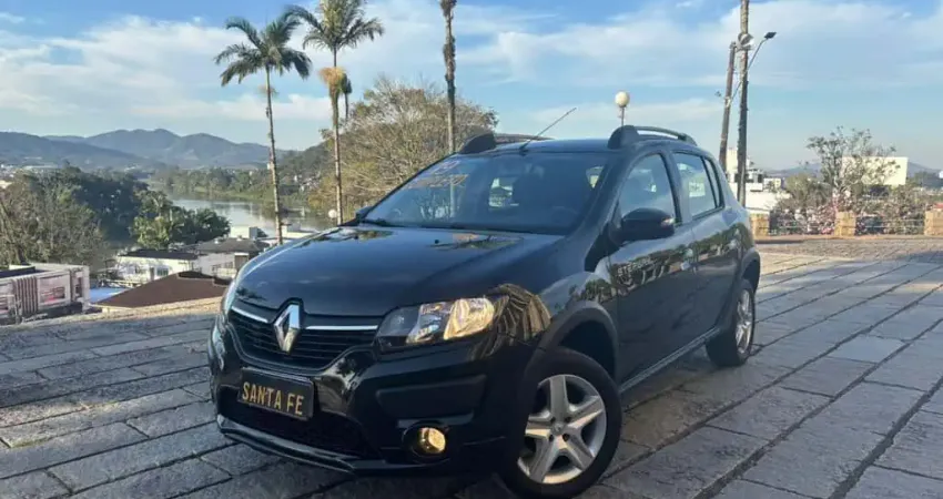 Renault Sandero STEPWAY EXP 16M - Preta - 2018/2019