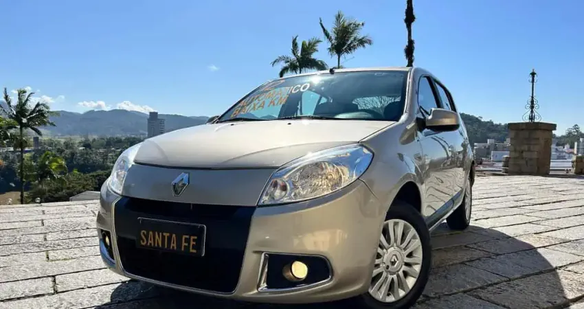 Renault Sandero PR 16 16V AUT - Bege - 2011/2012