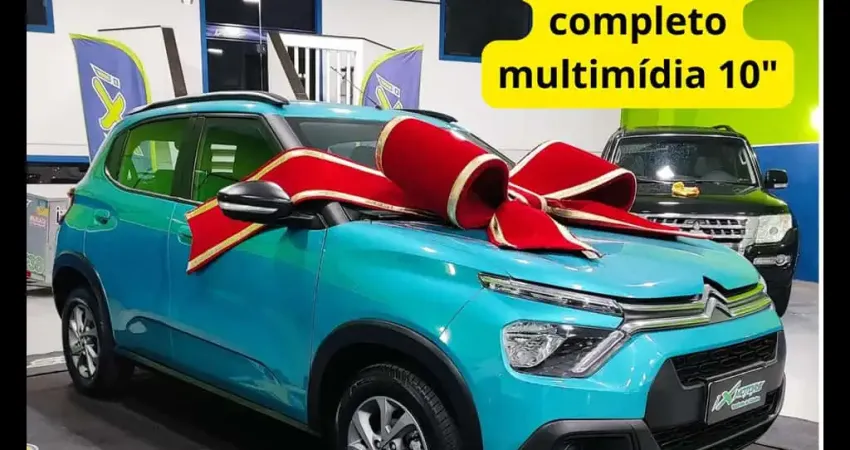  C3 FEEL 1.0 2023 completo,multimídia 10", rodas de liga leve!