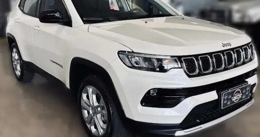 Jeep Compass Longitude 1.3 T270 - Flex - Apenas 67mil km - Pneus bons - Branco Perola - Multimidia g