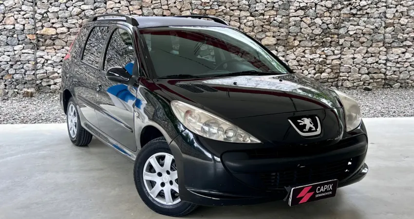 Peugeot 207 SW 1.4 flex 2009 manual completa+ar cond+dir hidr. Oportunidade!