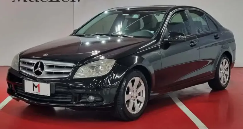 MERCEDES-BENZ C 200 AVANTGARDE KOMPRESSOR 1.8 GASOLINA AUTOMATIZADO - 2010 - PRETO
