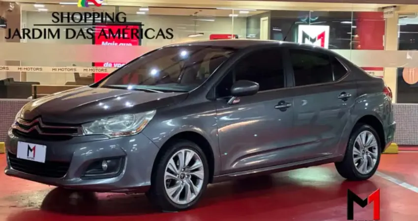 CITROËN C4 LOUNGE TENDANCE 1.6 THP FLEX AUTOMÁTICO - 2017 - CINZA
