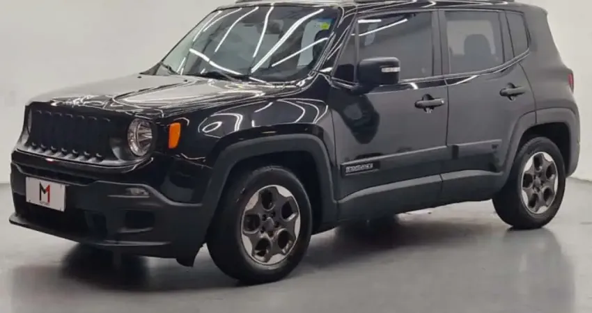 JEEP RENEGADE 1.8 FLEX AUTOMÁTICO - 2018 - PRETA