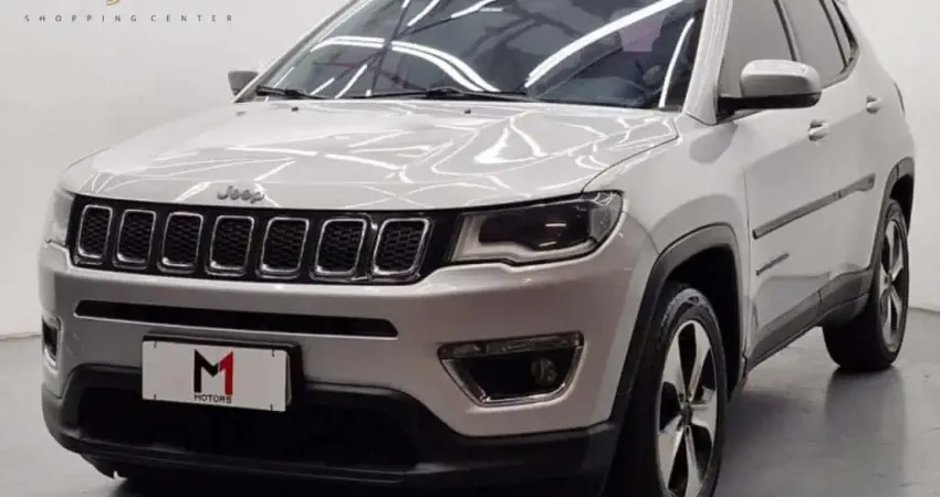 JEEP COMPASS LONGITUDE 2.0 FLEX AUTOMÁTICO - 2017 - PRATA